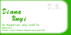 diana unyi business card